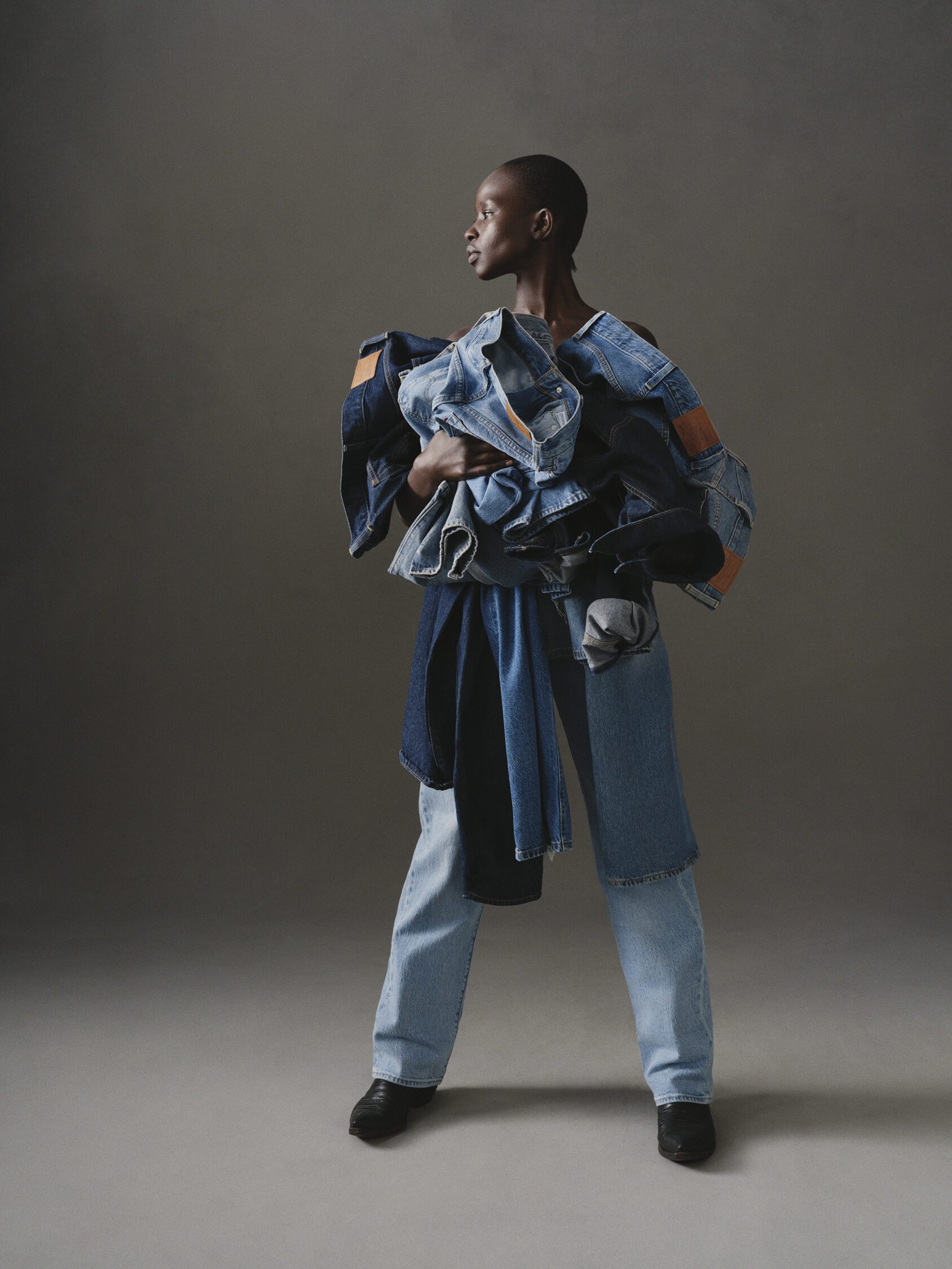 Afra Zamara – Vogue x Levis — set design and set building by LOOPPP, Pantin, Paris (image 6 of 6)