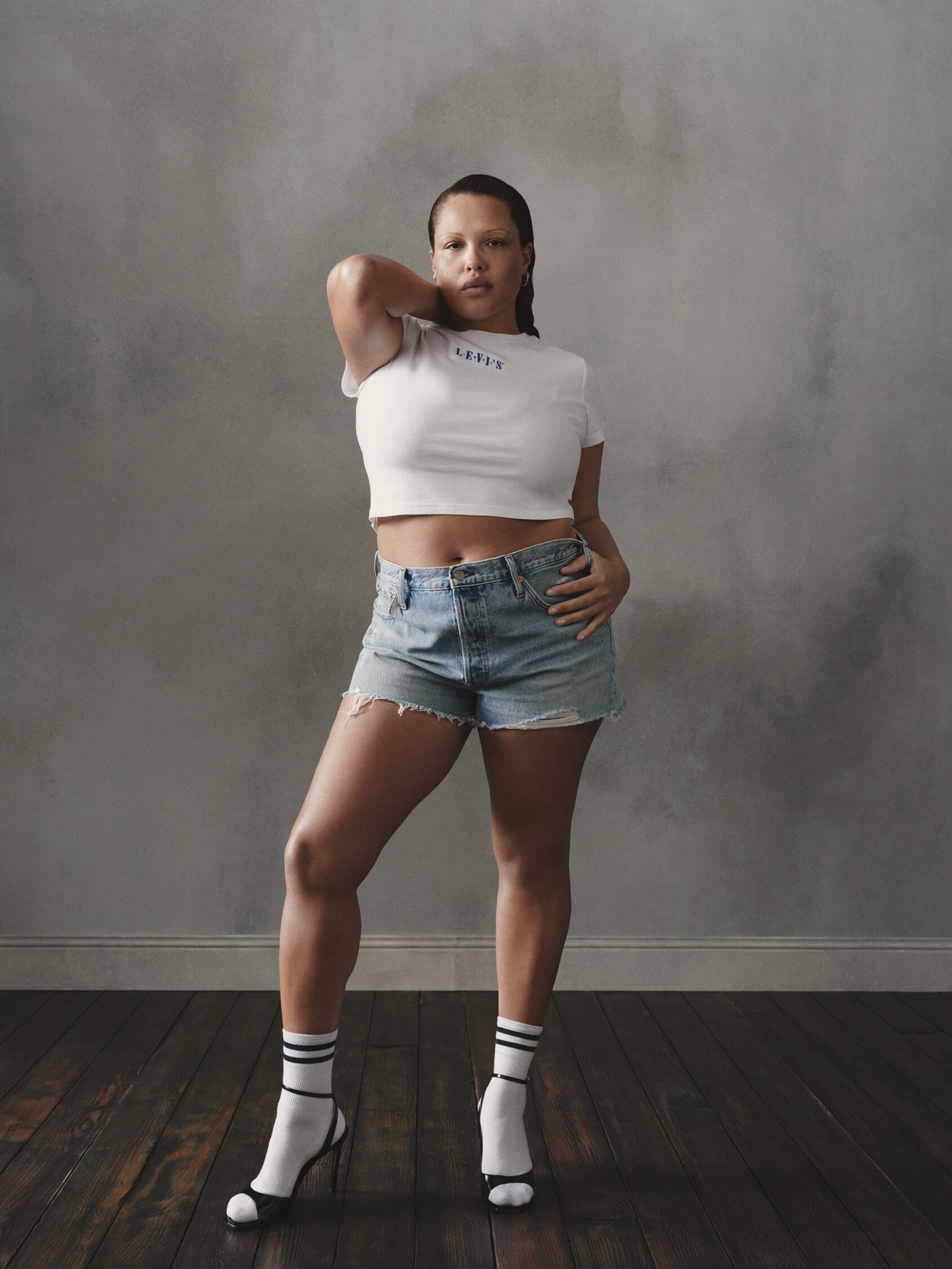 Afra Zamara – Vogue x Levis — set design and set building by LOOPPP, Pantin, Paris (image 2 of 6)
